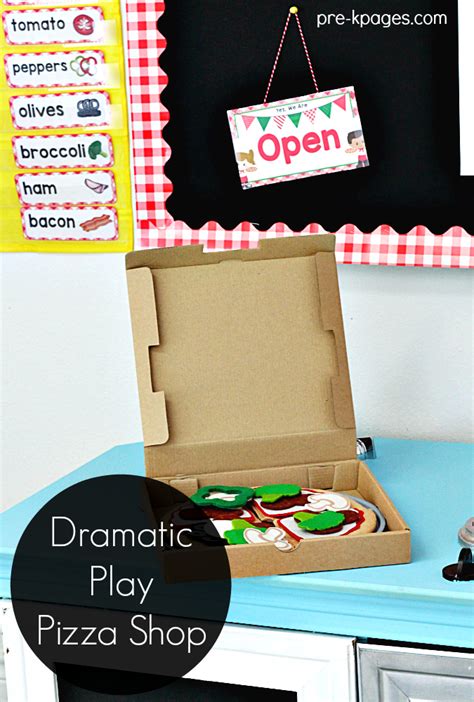 dramatic play pizza center