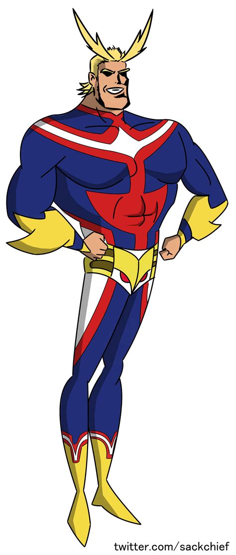 All Might In The Bruce Timm Justice League Art Style By