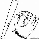 Baseball Bat Coloring Glove Sports Pages Ball Kids Print Father Printable Fathers Color Bigactivities Con Sport Happy Just Crafts Activity sketch template