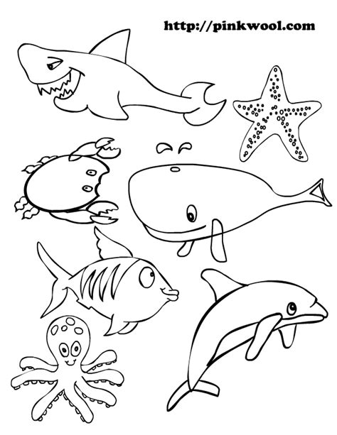 pin  anna nikune  printables animal coloring page ocean kids