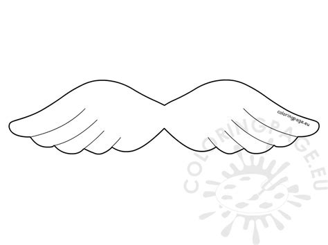 printable angel wings template