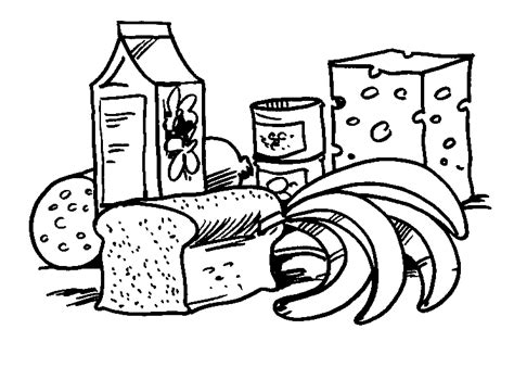 printable food coloring pages  kids food coloring pages