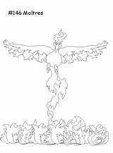 Pokemon Moltres sketch template