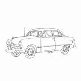 1950 Ford Tudor Sedan Surfnetkids Coloring sketch template