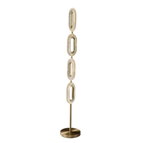 ovated modern floor lamp led light  light plug  brass standing lamp  gold table floor