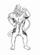 Oz Wizard Coloring Pages Lion Color Emerald Printable Bange Characters Gif Fun Kids Sheets Print Van Colouring Colour Leeuw Surrealist sketch template
