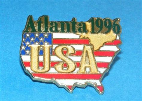 Atlanta 1996 Olympic Collectible Logo Pin Atlanta Olympic Logo Usa