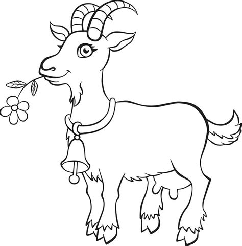goat head coloring page coloring pages