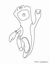 Mandeville Mascot Mascota Londres Paralympics Paralympic Coloriage Paralimpicos Hellokids Maskottchen Mascotte Paralympiques Ausmalbilder Línea Imprimir Jedessine sketch template