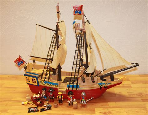 playmobil  grosses piraten tarnschiff ebay