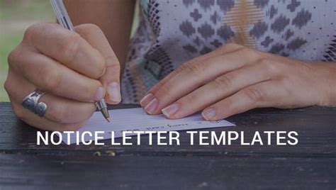 notice letter template  sample  format