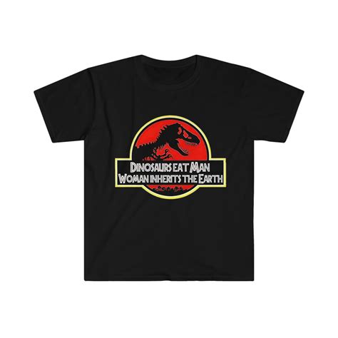 Woman Inherits The Earth Jurassic T Shirt Free Shipping Etsy Uk