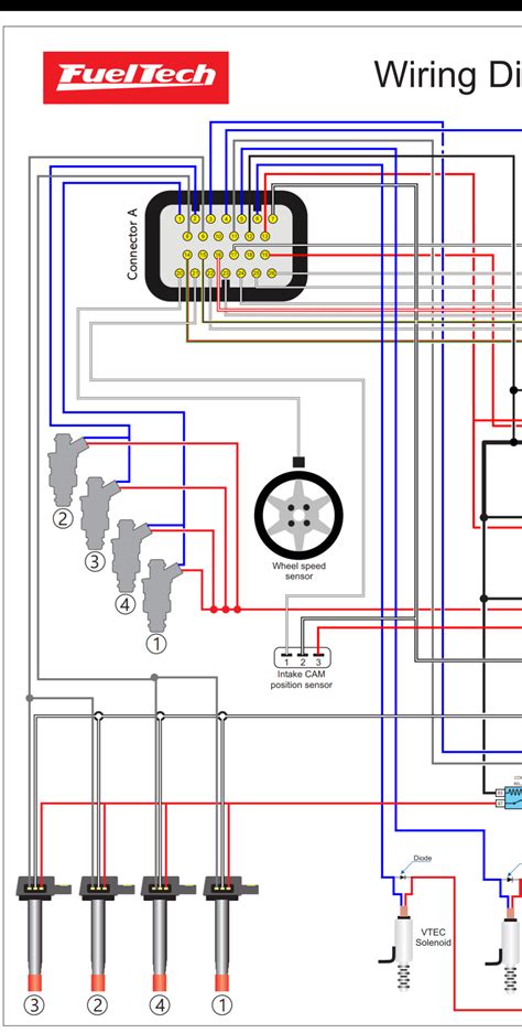 fueltech wiring single signal injectors honda acura ka ka engine forum