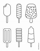 Coloring Ice Cream Pages Summer Simple Food Printable Colouring Sheets Kids Easy Drawing Crafts Delicious Need Templates Choose Board Da sketch template