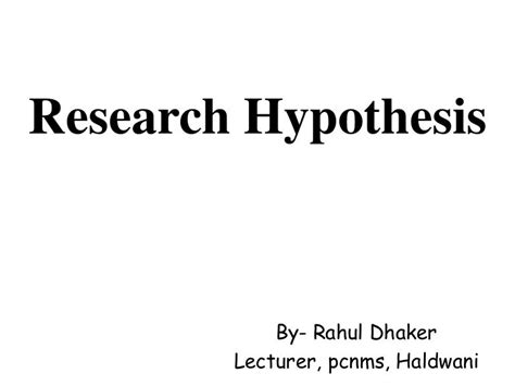 sample layout  hypothesis paper grade    write  hypothesis