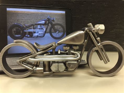 custom motorcycle sculpture ill build  bike recycled metal art scrap metal art