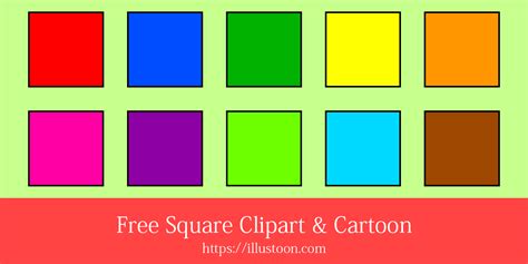 square clipart cartoonillustoon