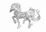 Heroes Magic Might Horses Coloring Pages Horse Printable sketch template