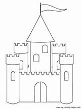 Coloring Pages Castle Kids Big Castles Templates Princess Print Printable Draw Chateau Choose Board sketch template