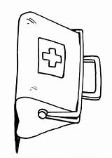 Bag Coloring Doctor Doctors Pages Edupics Aid Kit First Printable Medical Choose Board sketch template