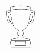 Trophy Coloring Outline Pages Clipart Colouring Super Bowl Cliparts Drawing Dad Template Printable Place 1st Clip Sheets Print Basketball Eps sketch template