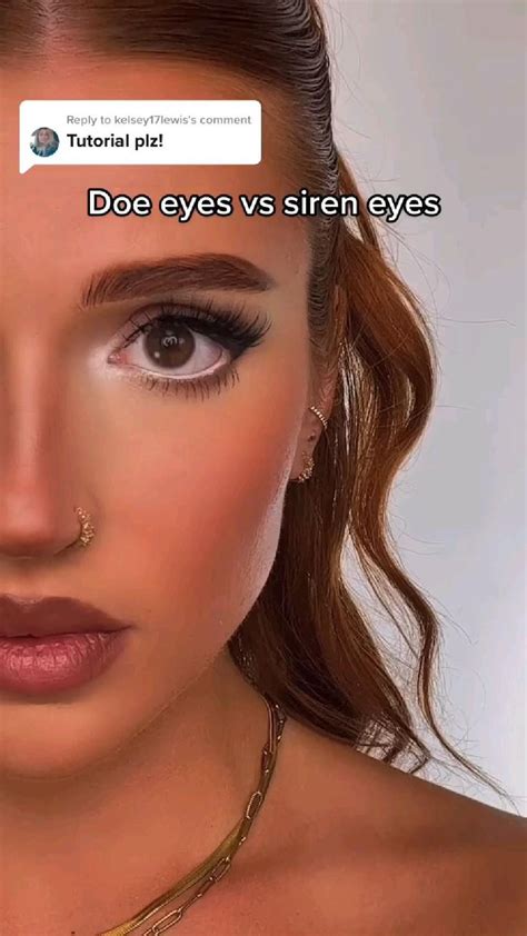 doe eyes v s siren eyes 🌷 natural makeup eye makeup eye makeup tutorial