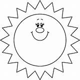 Sunny Coloring Clipart Clip Transparent sketch template
