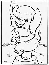Pintar Circo Elefante Dumbo Elefantinho Variados Brincando Novopost Elefantes Criança sketch template
