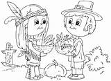 Coloring Thanksgiving Pages November Printable Pilgrim Native American First Kid Print Pilgrims Pdf Printables Color Kids Sheets Paw Patrol Plymouth sketch template
