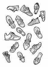 Sapatos Desenho Sapato Tudodesenhos sketch template