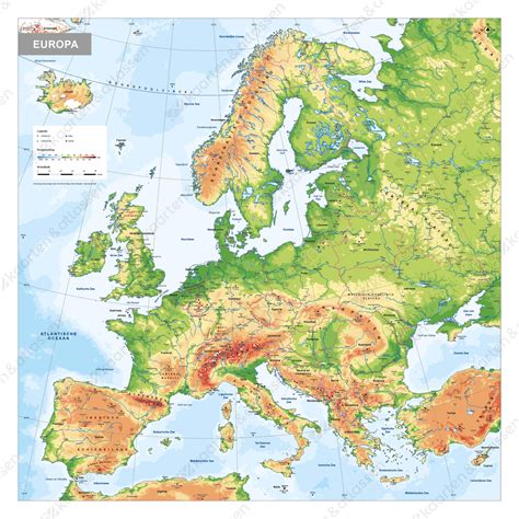 grote kaart van europa  vogels