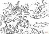 Pond Coloring Pages Printable Life Template sketch template