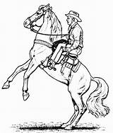 Coloring Pages Cowboy Cowgirl Printable Horse Cowboys Color Horses Boys Print Soldier Honda Winter Getcolorings Getdrawings Popular sketch template