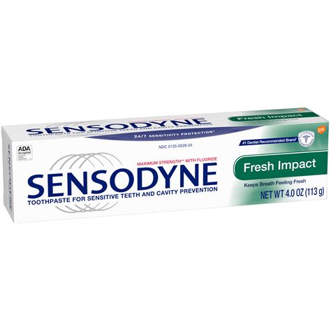 sensodyne fresh impact toothpaste  oz box la comprita