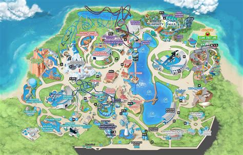 amusement park map    rides  water parks   side