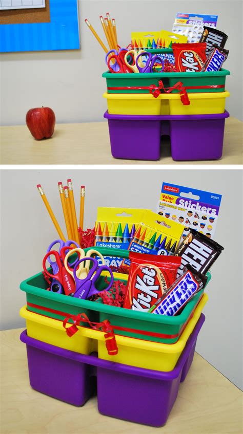 Fill One Of Lakeshore’s Small Classroom Supply Caddies With School
