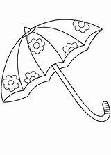 Umbrella Coloring Pages Kids Flower Colouring Drawing Sheets Printable Easy Adult Choose Board 열기 Shower April sketch template