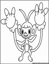 Ambipom Coloring Fun Pages sketch template