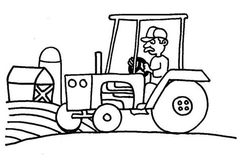 tractor farm  barn coloring page  print  coloring