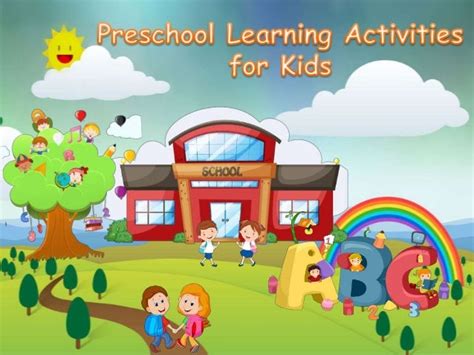 preschool learning activities  kids