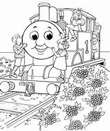 Coloring Thomas Pages Christmas Getcolorings sketch template