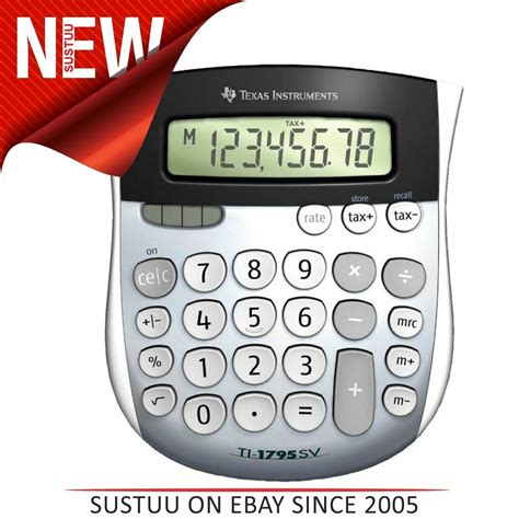 texas instruments desk calculatorlarge digits displaydual powersvfble  ebay