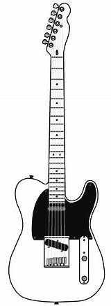 Telecaster Guitarra Gitarre Henna sketch template