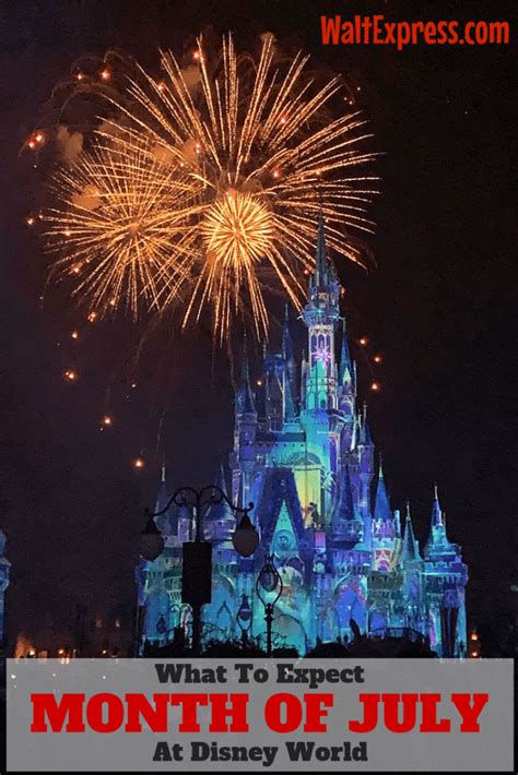 expect  disney world   month  july