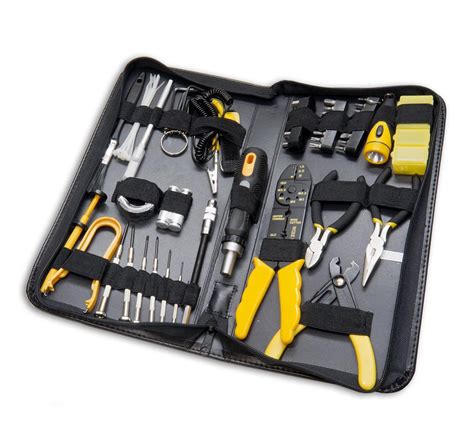 pieces computer tool kit  slim zipped case