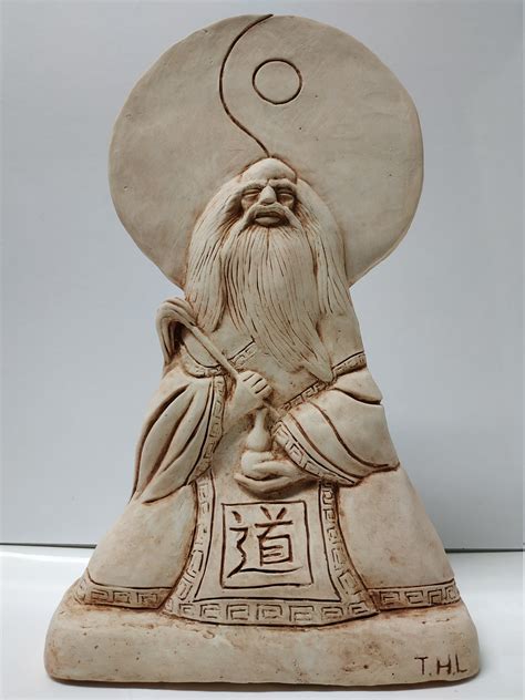 original lao tzu yin  daoism statue  artist ting hua liu