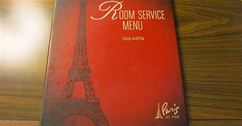 las vegas daze paris las vegas hotel room service menu as of april 15th 2014