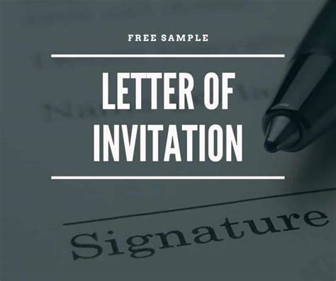 sample letter  invitation canada   tips   write