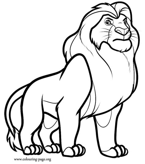 The Lion King Mufasa Coloring Page