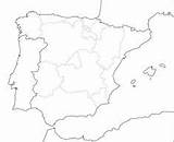 Negro Mudo España Iberian Peninsula Espana Mapas Fisico Comunidades Autónomas Freemap Hispanic Mexicana Republica sketch template